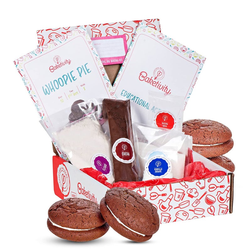Baketivity Kids Baking DIY Activity Kit - Bake Delicious WhoopiePie with Pre-Measured Ingredients â€“ Best Gift Idea for Boys and Girls Ages 4-12 - Image 1
